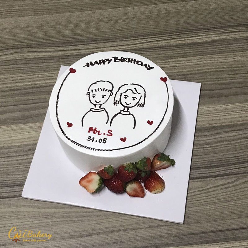 Mẫu Bánh Vẽ Hình - MVH004