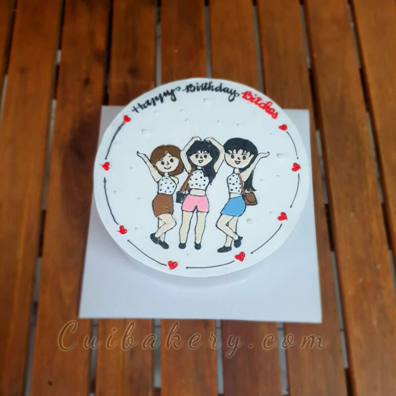 Mẫu Bánh Vẽ Hình - MVH052