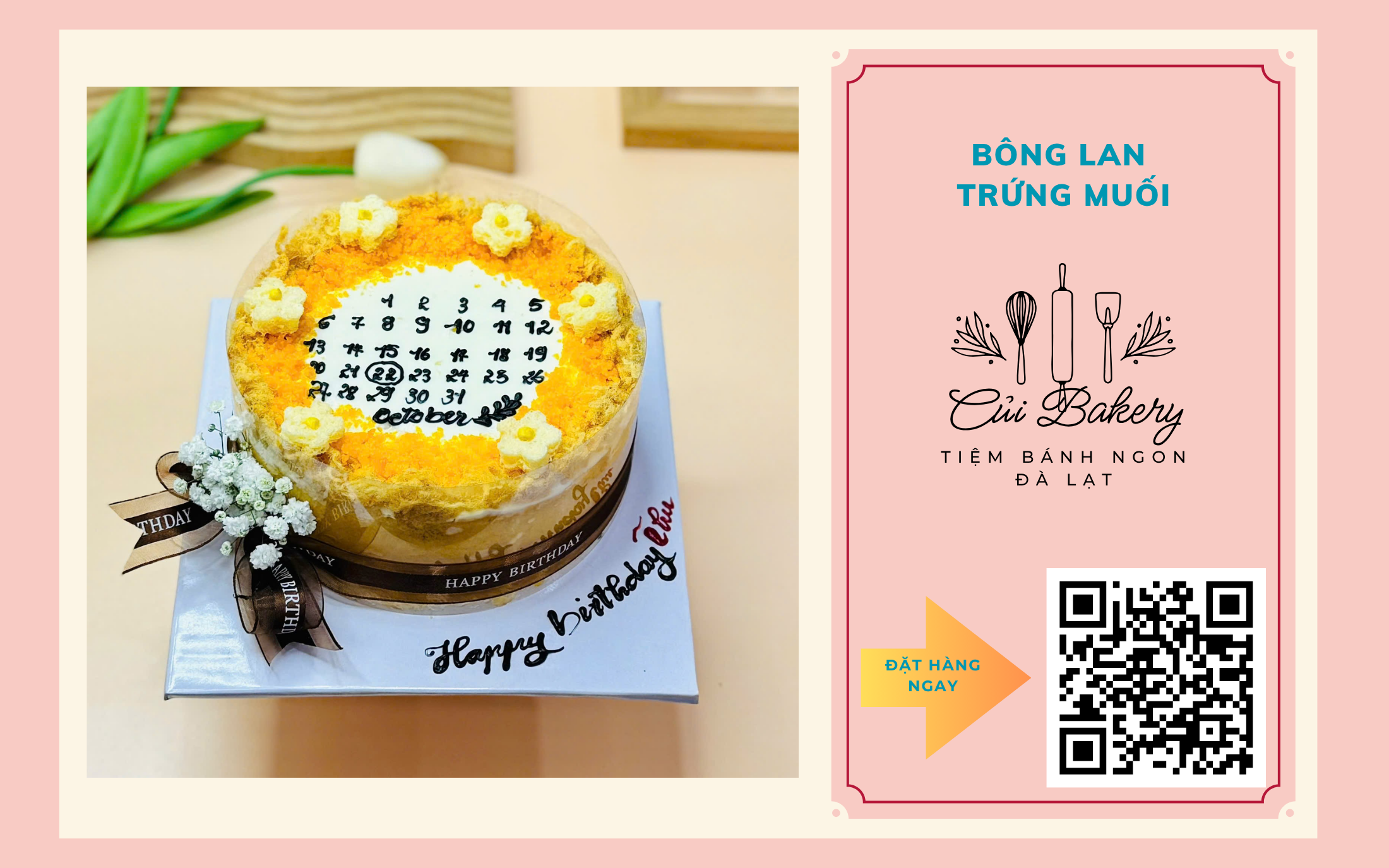 Thử Ngay Mẫu Giới Hạn Của Bánh Bông Lan Trứng Muối Đà Lạt