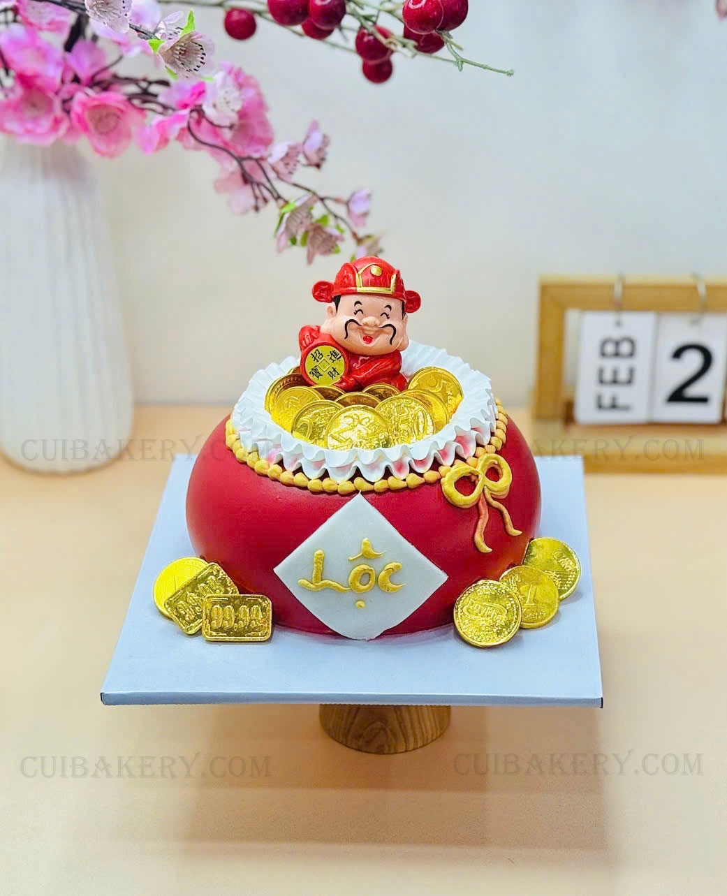 Mẫu bánh kem hũ vàng - MHV013