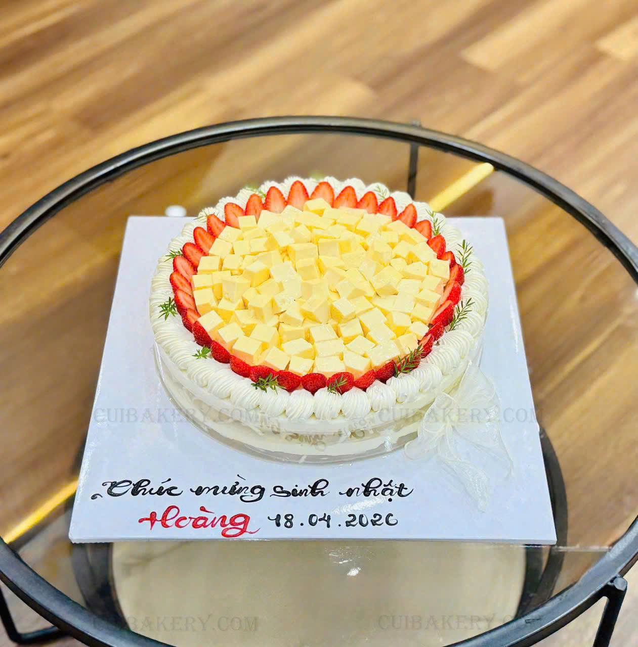 Rau câu dừa sen nhãn kem cheese - MRKC010