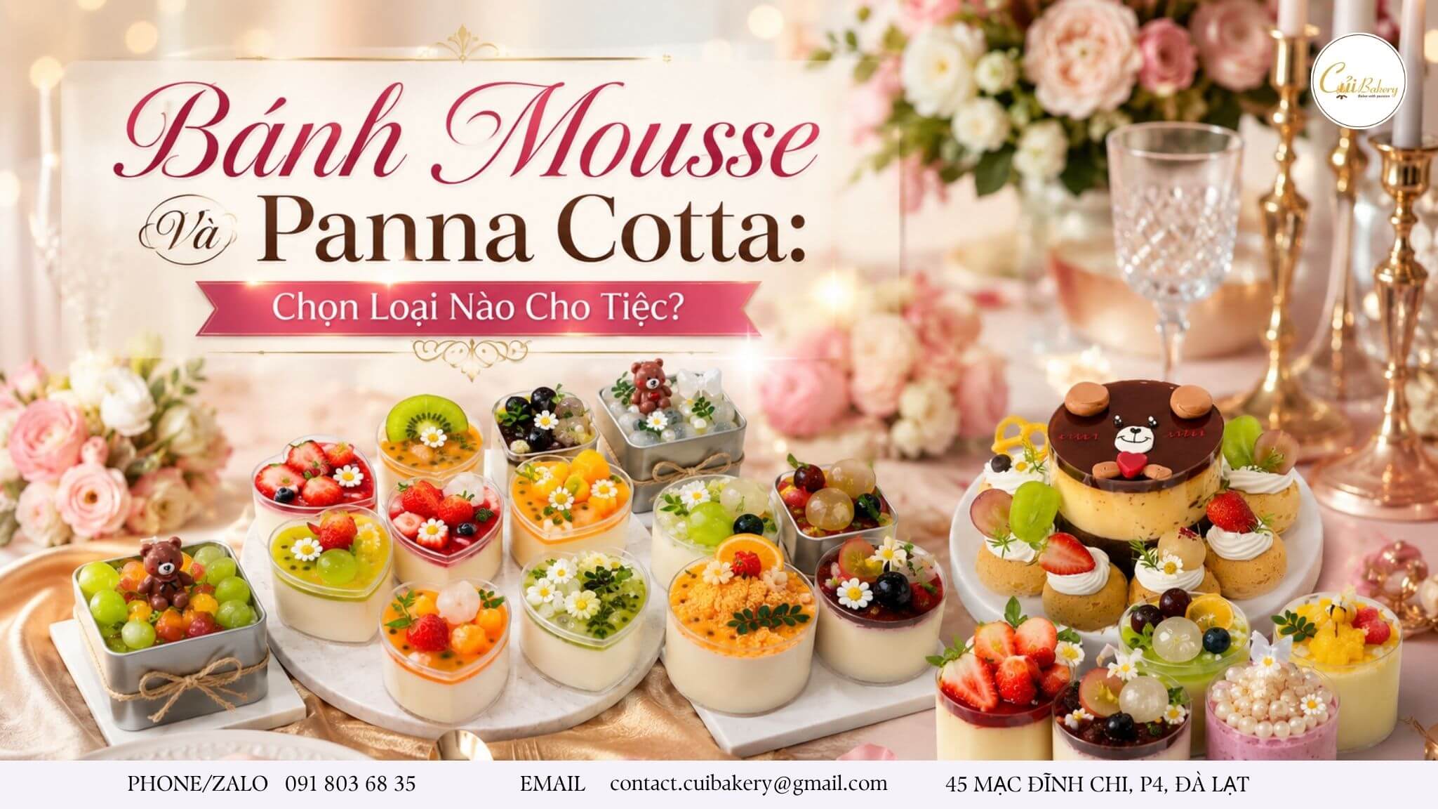 Phân Biệt Bánh Mousse Và Panna Cotta: Chọn Loại Nào Cho Tiệc?