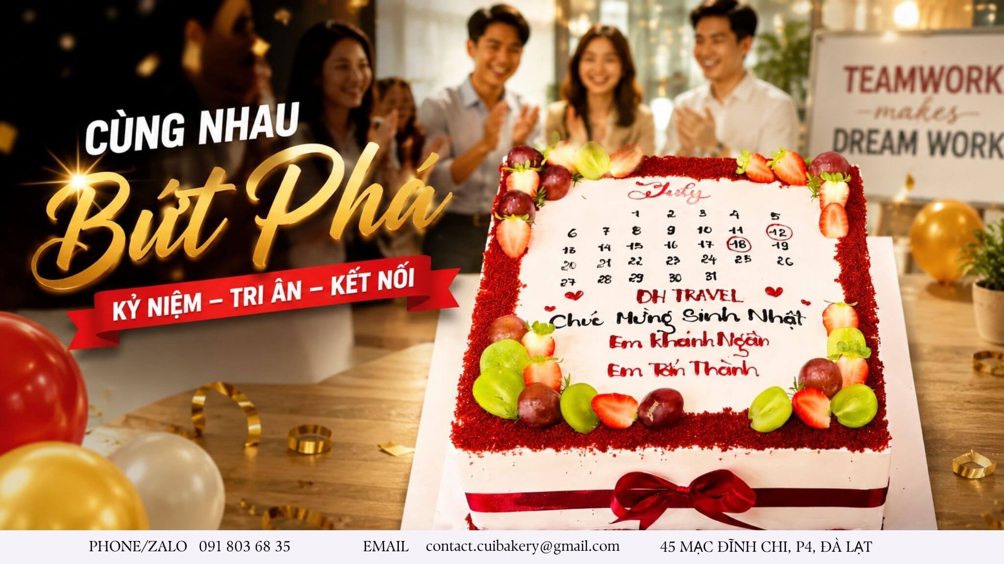 Tổ Chức Sinh Nhật Công Ty Nên Chọn Bánh Bao Nhiêu Kg? | Củi Bakery