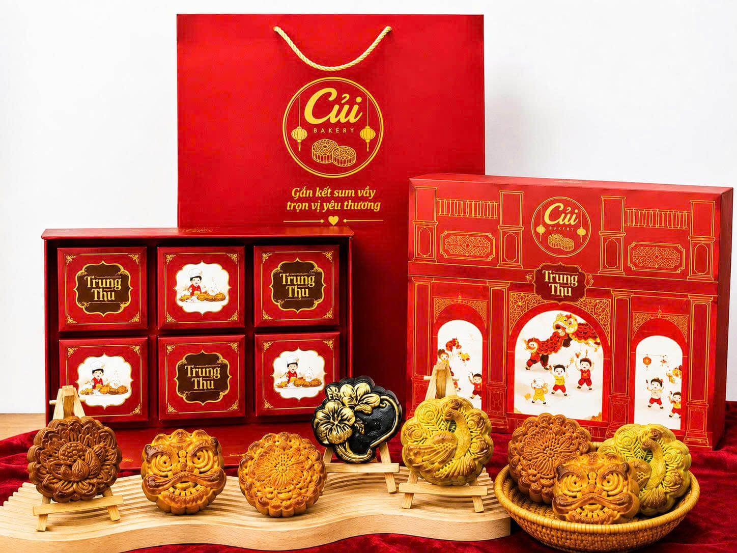Hộp Quà Trung Thu 2026 Củi Bakery – Nguyệt Phúc Viên & Phượng Nguyệt