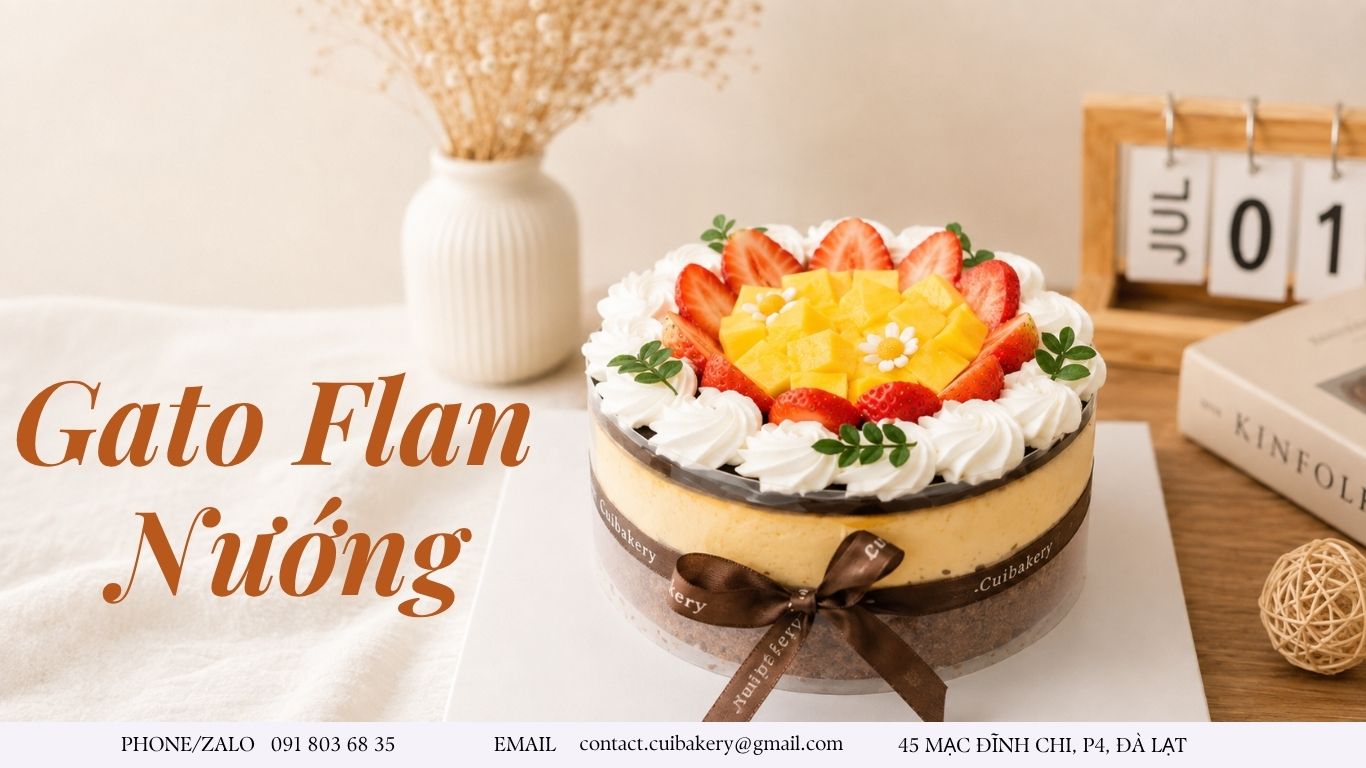 Bánh Gato Flan Củi Bakery: Trải Nghiệm 3 Tầng Vị Độc Đáo