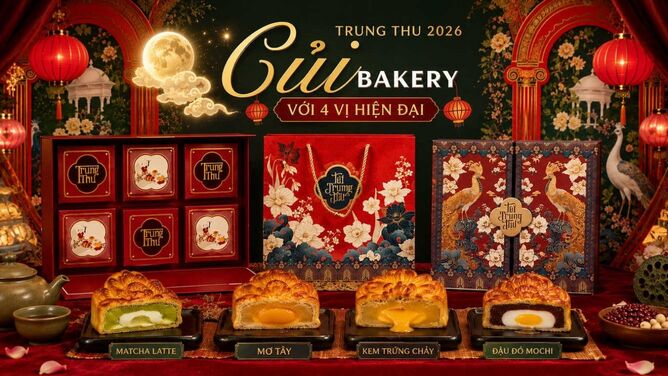 Bánh Trung Thu Vị Mới Nhà Củi: 4 Vị Đáng Thử Mùa Trăng 2026