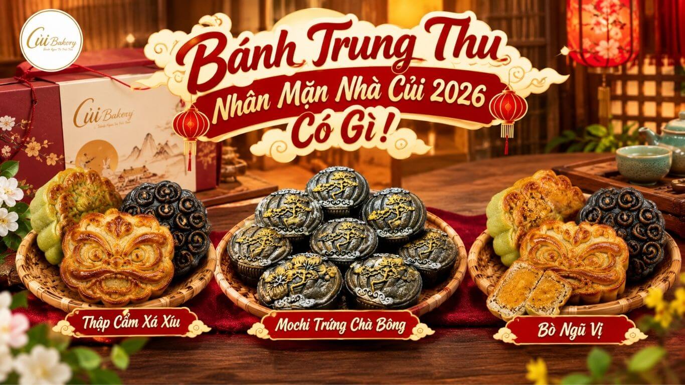 Bánh Trung Thu Nhân Mặn Đà Lạt: 3 Vị Đáng Thử Nhà Củi