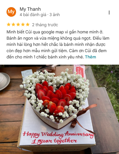 Nhiều khách hàng đã đặt bánh sinh nhật ở đà lạt với phiên bản dâu tây này và luôn nhận được phản hồi tích cực.