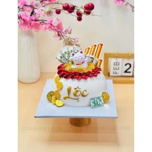 Mẫu bánh kem hũ vàng - MHV017